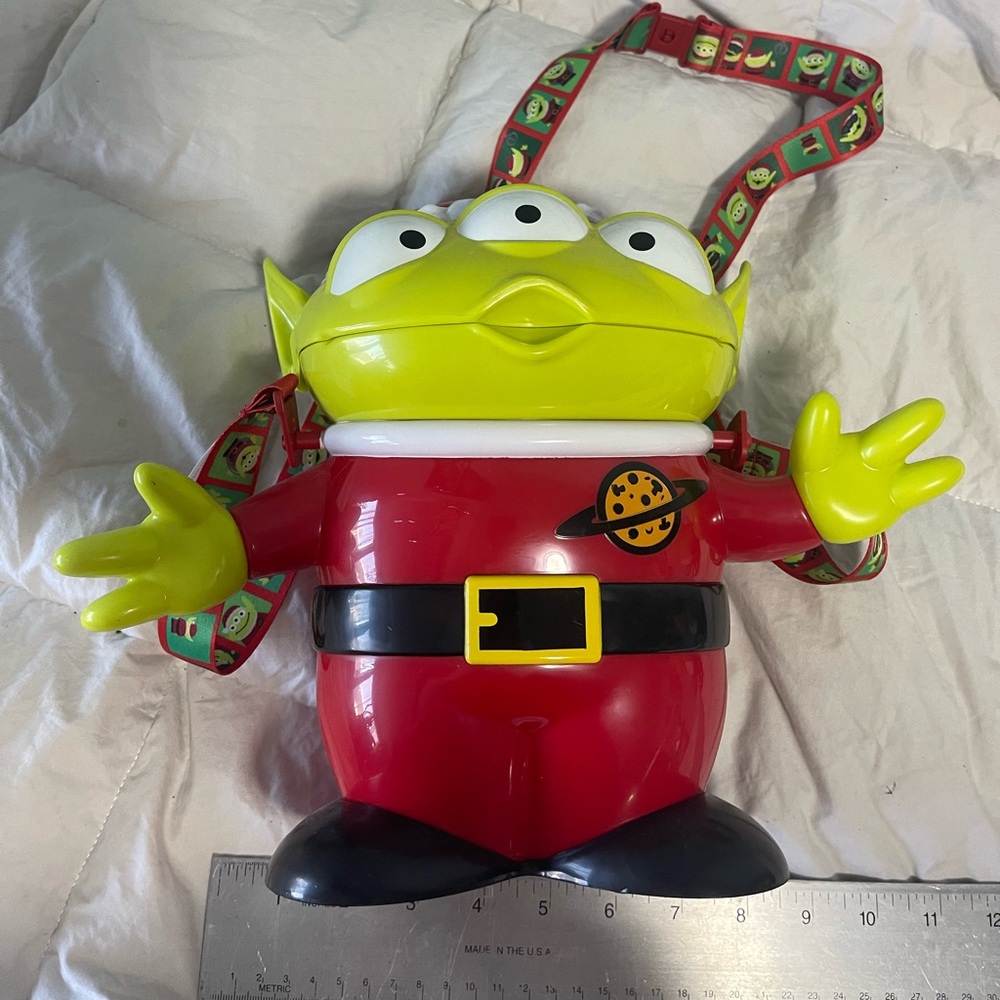 Toy Story Christmas Alien popcorn bucket.